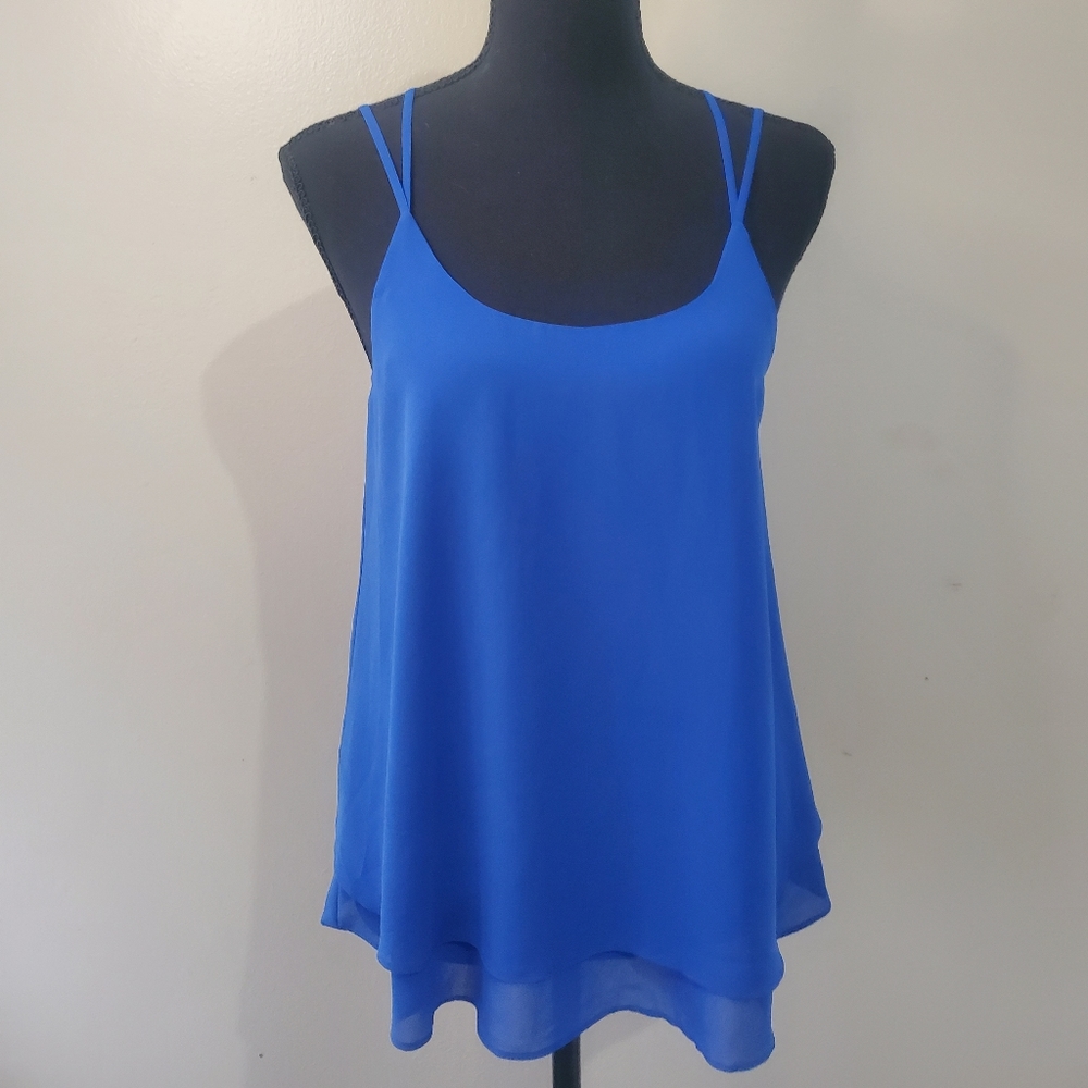 Naked Zebra Blue Tank